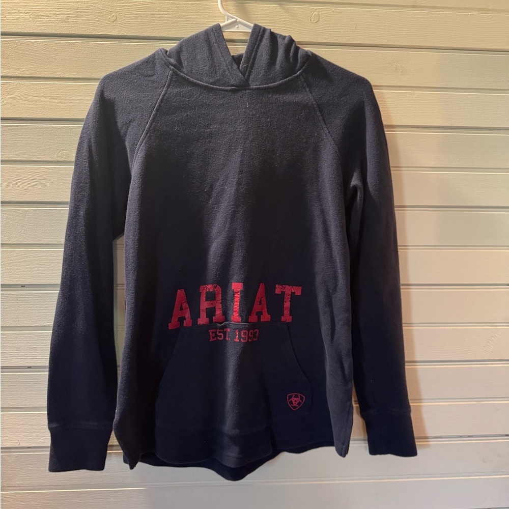 Ariat Dark Blue Sweatshirt with Red Accents